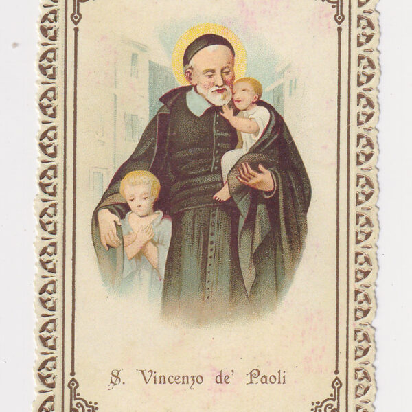 Santino antico, S. Vincenzo de Paoli, XIX sec.