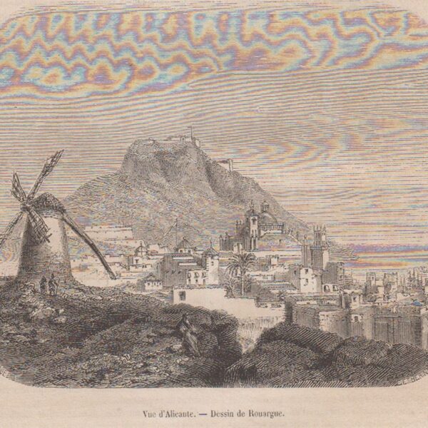 Vue d'Alicante  Xilografia 1840-70