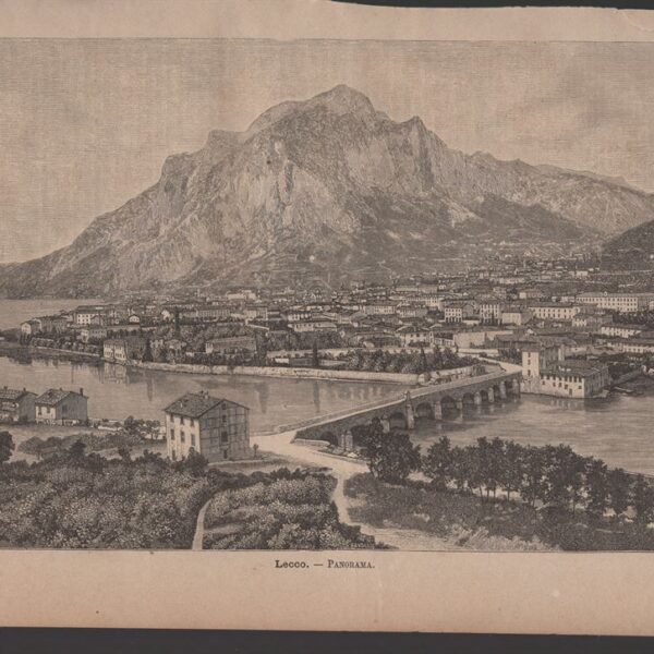 Lecco, panorama, 1890