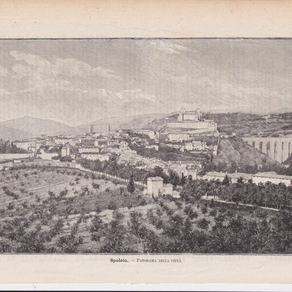 Spoleto, Panorama, 1890