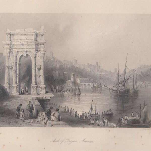 Ancona, Arco di Traiano, 1850