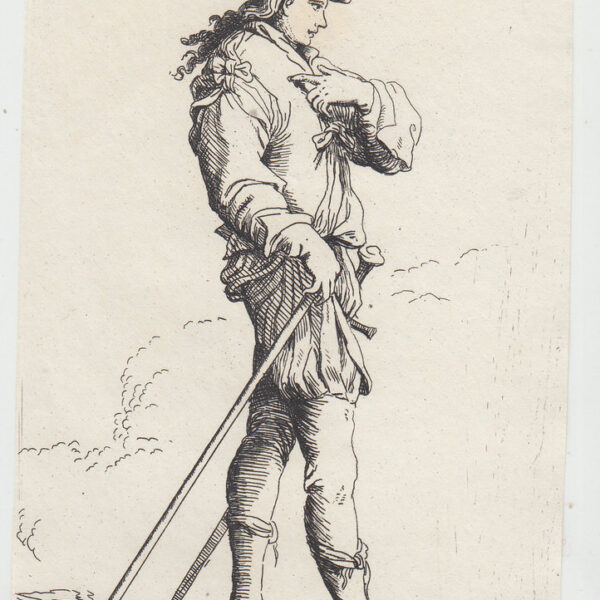 Salvator Rosa, Uomo con braccio al torace