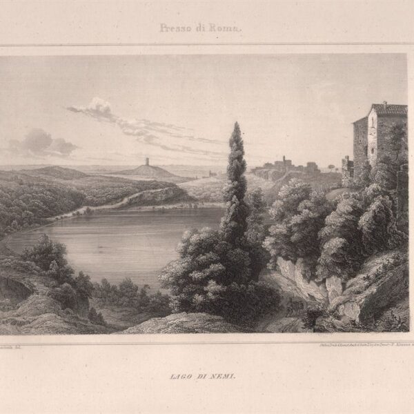 Lago di Nemi, 1860