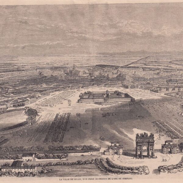 Milano, Veduta Panoramica, 1859