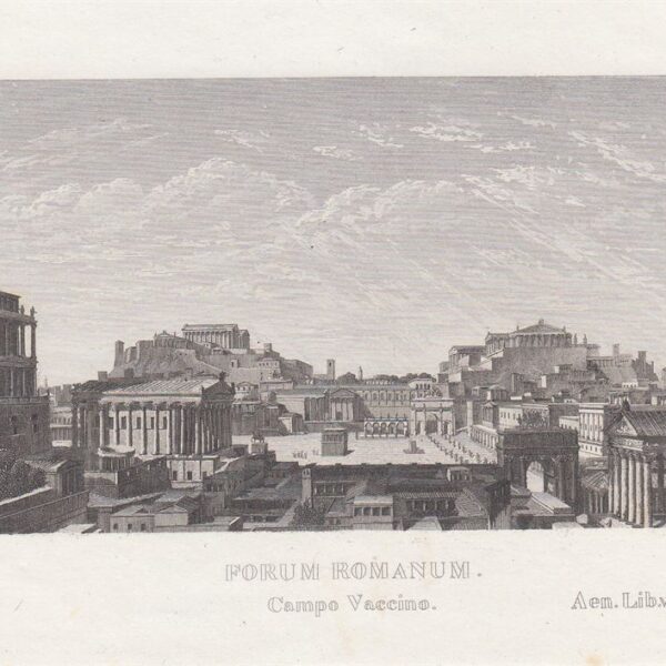 Fori Romani, Campo Vaccino, C.Frommel, 1829