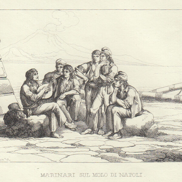 Marinari sul molo di Napoli, 1840