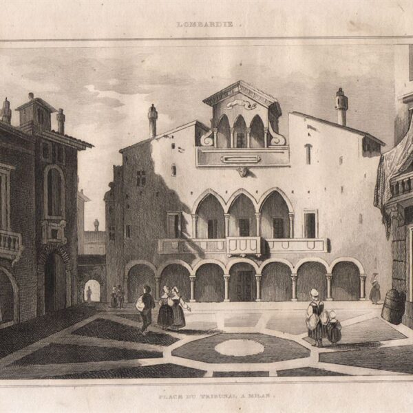 Milano, Piazza del Tribunale, 1834