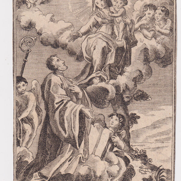 San Bernardo Abate, la Vergine ed il Bambino, XVIII secolo