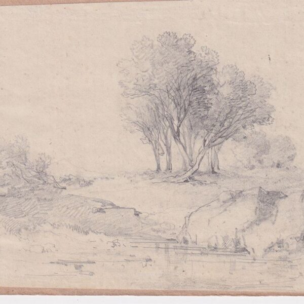 Consalvo Carelli, Paesaggio con alberi