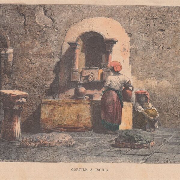 Cortile ad Ischia, 1885