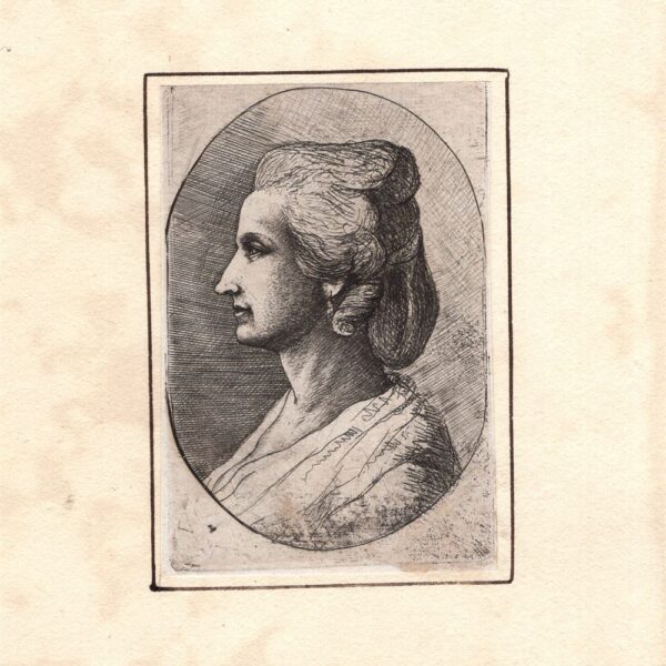 David Deuchar (1743-1808), Giovanre donna di profilo