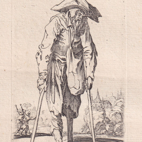 Jacques Callot, Mendicante con due bastoni