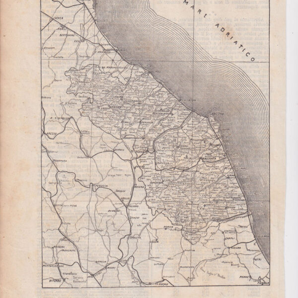 Carta Geografica delle Marche, 1890