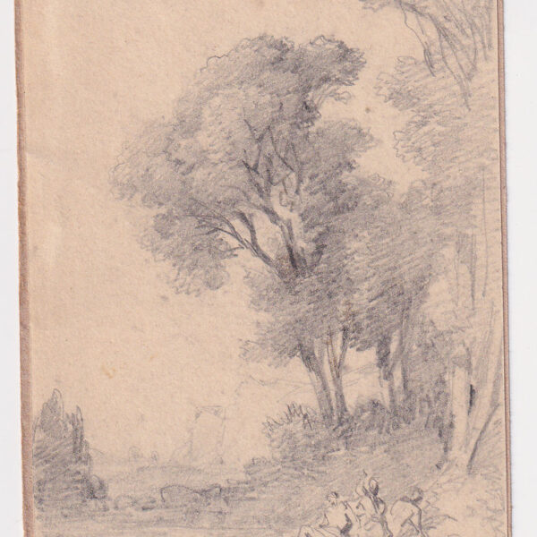 Consalvo Carelli, Paesaggio con bagnanti