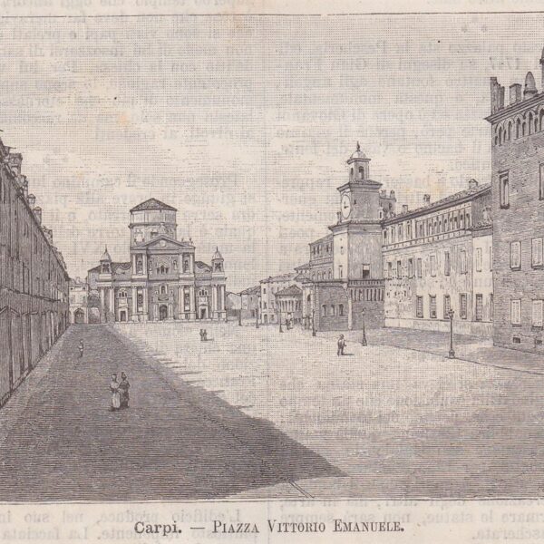 Carpi, Piazza Vittorio Emanuele, 1890