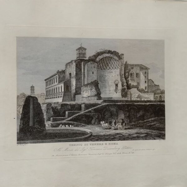 Tempio di Venere e Roma, Cottafavi, 1843