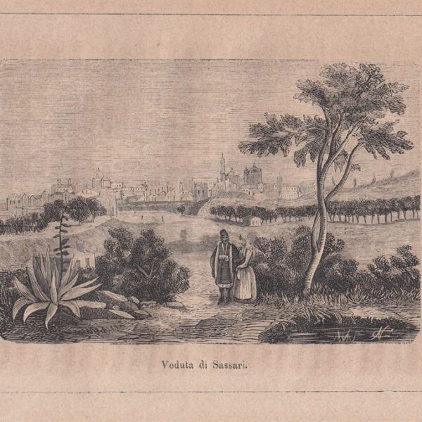 Sassari, Veduta, 1871