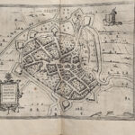 1578, Georg Braun, Frans Hogenberg, mappa di Alost AAlst Belgio da Civitates Terrarum