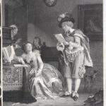 1785-1794 Gerard L'arte di amare il corteggiamento acquaforte puntinato
