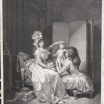 1793 Boilly l' amour couronne punteggiato inciso da Cazenave