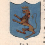 Abbiategrasso, stemma civico, acquarellato d'epoca, 1865