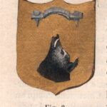 Abruzzo Citeriore, stemma civico, acquarellato d'epoca, 1865