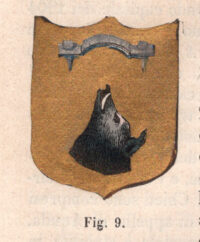 Abruzzo Citeriore, stemma civico, acquarellato d'epoca, 1865
