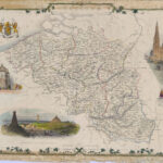 John Tallis, 1851 mappa del Belgio, colorazione coeva