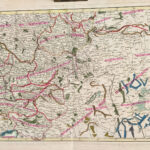 Mappa della Austria. Ungheria, Boemia, Baviera, XVIII secolo cm 35x50