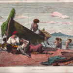 1884 Dolce far niente xilografia acquarellata