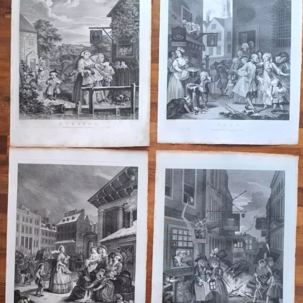 William Hogarth (Londra 1697-1764), Four Times of the Day , 1797 originali