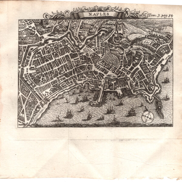 Mappa di Napoli, de Rogissart, 1707