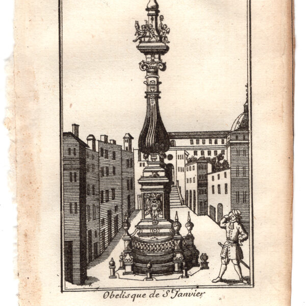 Napoli, Obelisco di San Gennaro in Piazza Riario Sforza, 1707