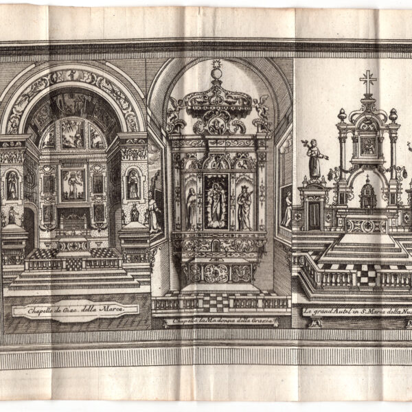 Napoli, Cappella di Giac. della Marca, Cappella della Madonna della Grazia, Gran Altare in S.Maria della Nova, 1707