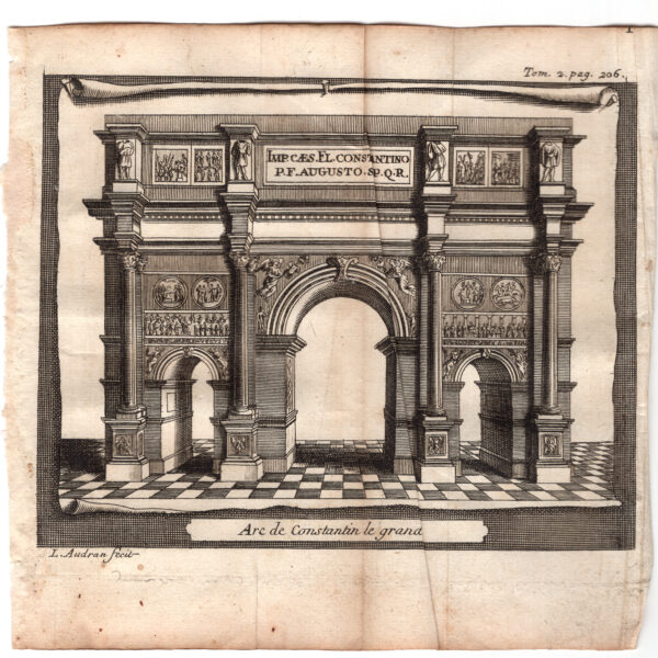 Roma, Arco di Costantino il Grande, 1707