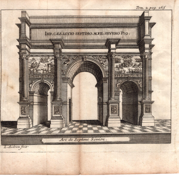 Roma, Arco di Settimio Severo, 1707