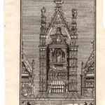 Napoli, Tomba del Re Roberto d'Angiò nella Chiesa di S.Chiara, 1707