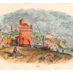 1884 Vietri xilografia acquarellata