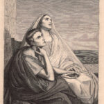 Sant'Agostino e sua madre, da un dipinto di Ary Scheffer