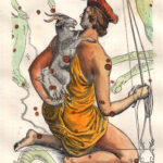Le Cocher, il Cocchiere da l'atlas di Hevelius 1882