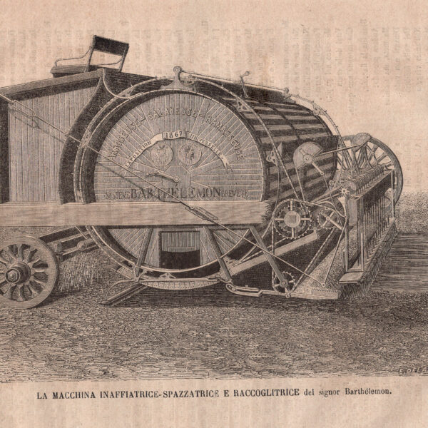 Macchina innaffiatrice, spazzatrice, raccoglitrice, 1870