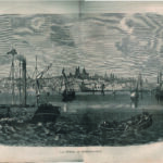 Montevideo, Uruguay, Veduta panoramica, Grande formato, 1868