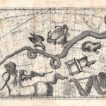 L'Idra, la coppa, il centauro, Costellazione, Zodiaco, 1882
