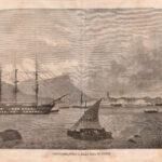 Veduta del Porto e della Rada di Tolone, Francia, Grande formato, 1865