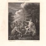 Baccanale da Filippo Lauri, acquaforte del 1840-50