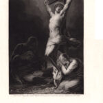 Reynolds, La Crocifissione, acquatinta e acquaforte