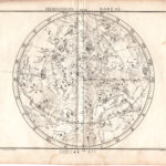 John Flamsteed - Carta celeste o astronomica Emisfero Boreale 1776