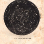Costellazione del cielo di Luglio, zodiaco, xilografia 1882
