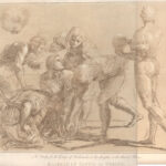 da Raffaello Sanzio, Studio per il gruppo di Archimede e i suoi allievi nella Scuola di Atene, acquatinta, 1817
