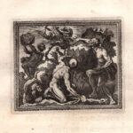 Giove, Tifone e Encelade, Metamorfosi di Ovidio, acquaforte del 1676